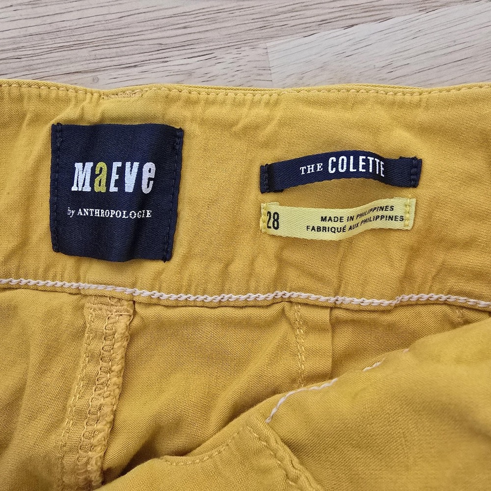 Maeve Wide-Leg Pants in Mustard Yellow - Picture 3 of 12